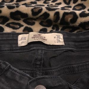 High waist super skinny jeans